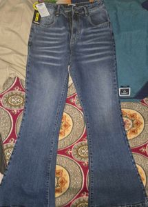 Flared Denim Jeans