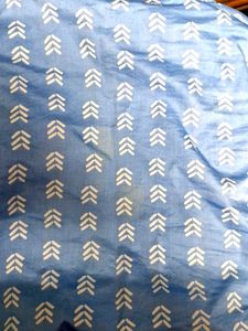 Blue Printed Kurti Dress