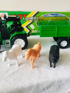 Farmer Tractor Set With Animal