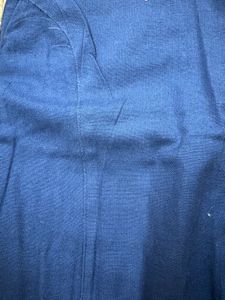 elegant navy blue A-line kurti