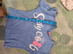 Stylish blue Cute top for 2 -4 years girl