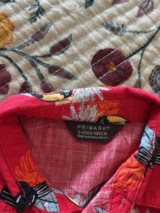 Tropical Toucan Button-Down Shirt