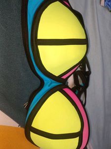 Color Block Bikini Top