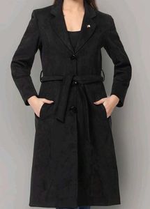 Elegant Black Trench Coat