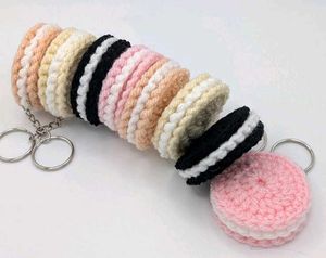 Crochet Macaron Keychain