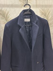 Navy blue overcoat