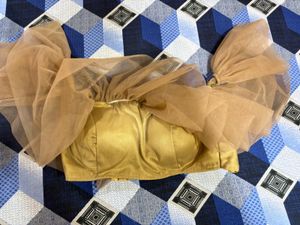 Ruffled Tulle Top