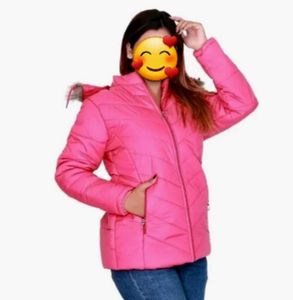 Pink Puffer Jacket with Hood