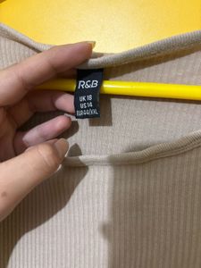 R&amp;B Ribbed Crop Top - Size XXL