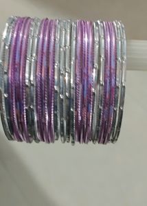 Beautiful Metal Bangles Size 2.6 New