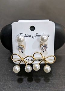Pearl Earring Set