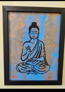 Canvas Painting With Wooden Frame