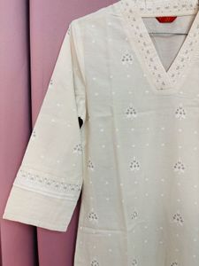 W Beige Kurta