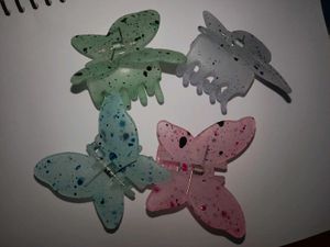 4 Butterfly Claw Clips