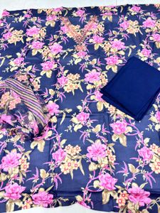 Floral Print Salwar Suit Material