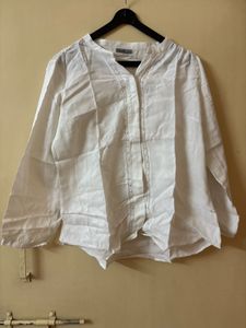 Off White Embroidered Shirt