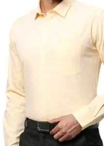 Stitched yellow Men&#39;s Casual Shirt Untouched
