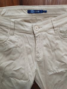 CREAM COLOR TROUSERS PANTS