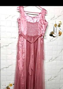 Gown Peach Colour Bride Dress FreeUp