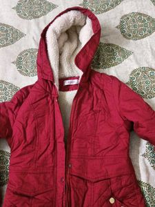 Totally New Red Color Winter Solid Jacket.