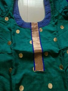 Sea Green Silk Kurti