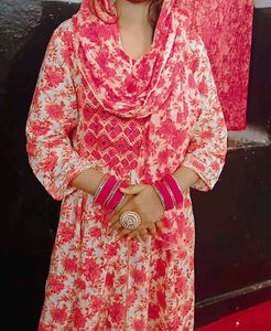 Alisha Alluring Women Cotton Aline Sharara Dupatta
