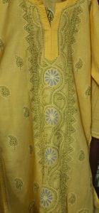 chikankari cotton kurti