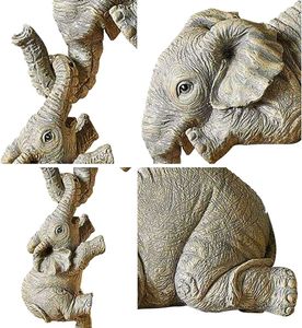 3pcs/set Cute Elephant Figurines Crafts Home Decor