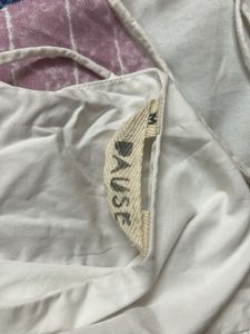 Floral Embroidered White Top