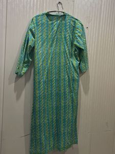 Elegant Green Printed Kurta