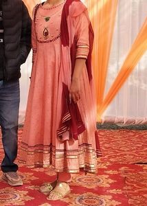 Pink Anarkali Suit Set