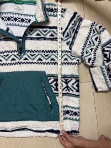 Patterned Fleece Pullover