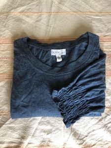 Blue Long Sleeve Top
