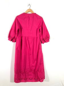 Dark Pink A-Line Dress(Women’s)