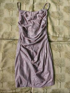 Mini Bodycon Party Cowl Neck Sparkle Dress
