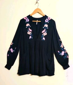 Floral Embroidered Blouse Size-40