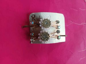 Korean Flower Hair Pins (Set of 2)