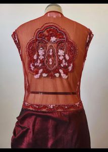 Elegant Maroon Ethnic Gown