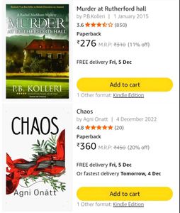 Novels/ Books/ Mystery/ Crime/ Thriller/ Fantasy