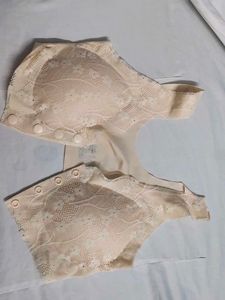 Lace Bralette with Button Detail