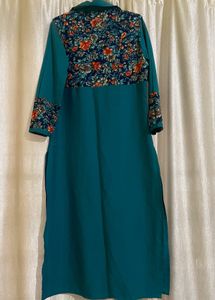 Beautiful Peacock Green Kurta 🤌
