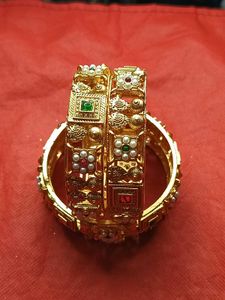 Gold-Plated Bangle Set
