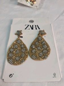 Zara Beaded Star Drop Earrings