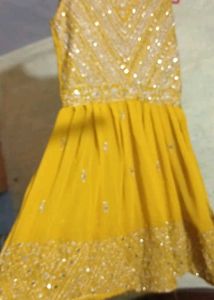 Mustard Sharara Suit Set