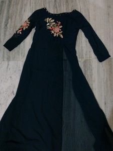 Indo Western Slit Kurti Plazoo Set
