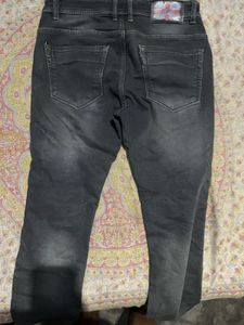 Dark Gray Denim Jeans