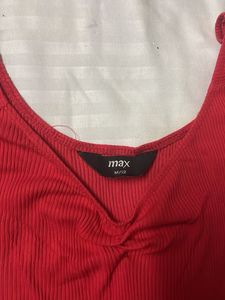 Cute Red Max Top