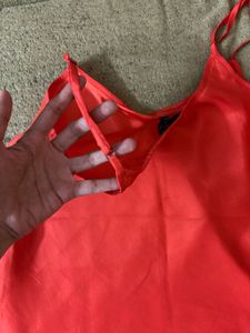 Red Strapped Party Top