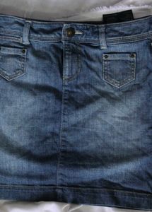 Vintage Denim Mini Skirt