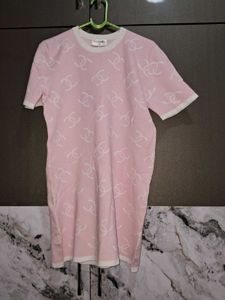 Chanel  Pink T-Shirt Dress
